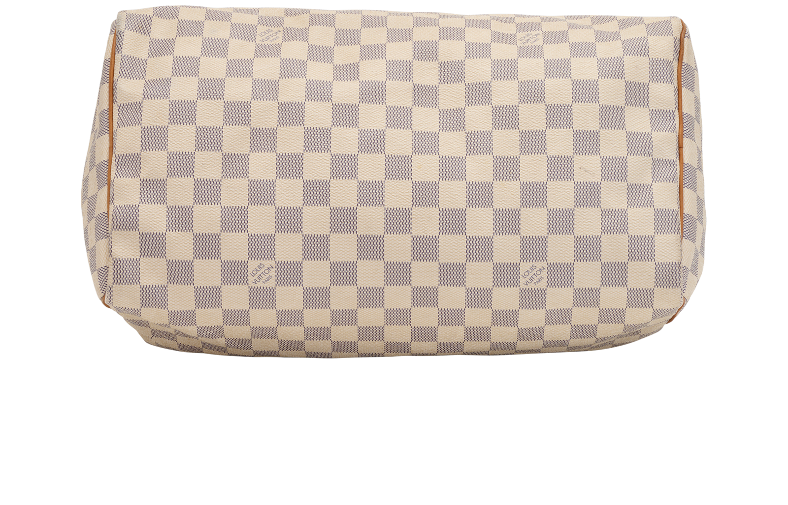 Speedy 35, &pound;620, Handbags, Blue/Cream, Canvas, Top view